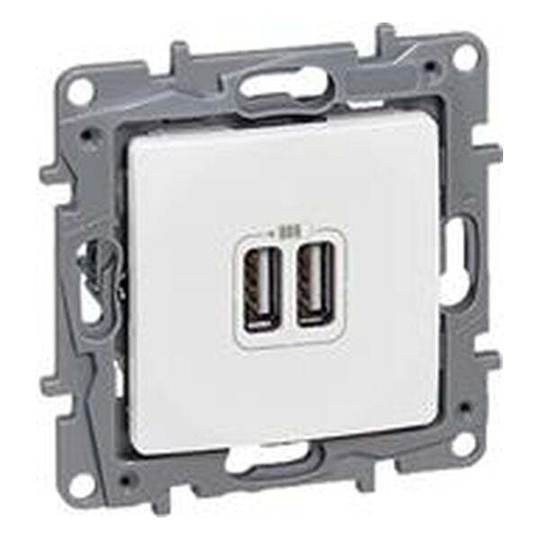LEGRAND - 764594 ДВОЕН USB КОНТАКТ 2400MA 5V ЗА ЗАРЕЖДАНЕ