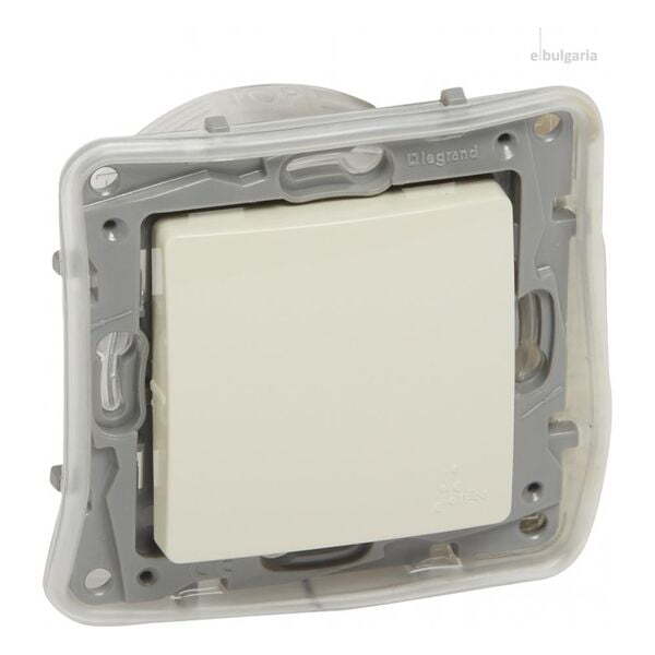 LEGRAND - 764613 ЕДНОПОЛЮСЕН КЛЮЧ 10A IP44 NILOE КРЕМ ВЛАГОЗАЩИТЕН