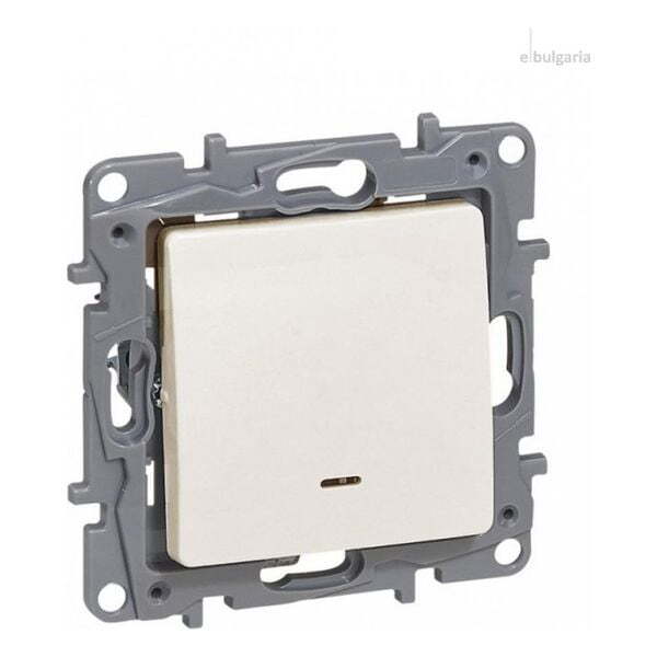 LEGRAND - БУТОН С ПОДСВЕТКА LED ЦВЯТ КРЕМ NILOE 764622