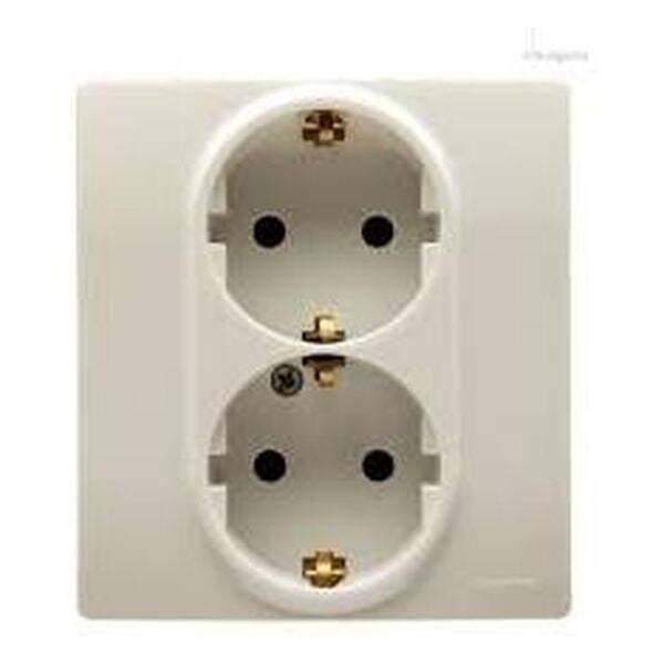 LEGRAND - 764634 ДВОЕН КОНТАКТ ШУКО КРЕМ 16А