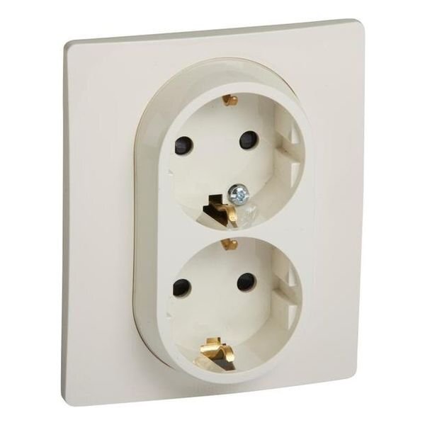 LEGRAND - 764644 ДВОЕН КОНТАКТ ШУКО КРЕМ СЪС ЗАЩИТА ЗА ДЕЦА 16А