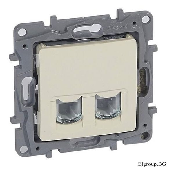 LEGRAND - 764674 NILOE РОЗЕТКА 2XRJ45 UTP КАТ.6 КРЕМ