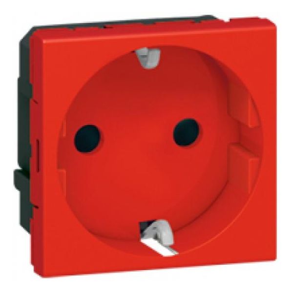 LEGRAND - 77218 КОНТАКТ ШУКО С ДЕТСКА ЗАЩИТА MOSAIC ЧЕРВЕН