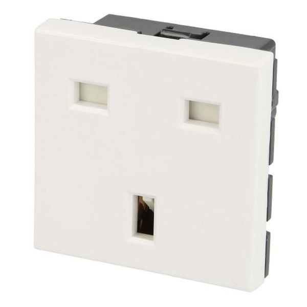 LEGRAND - 77505 КОНТАКТ BRITISH СТАНДАРТ 2P+E 13A 2 МОД. ЦВЯТ БЯЛ MOSAIC