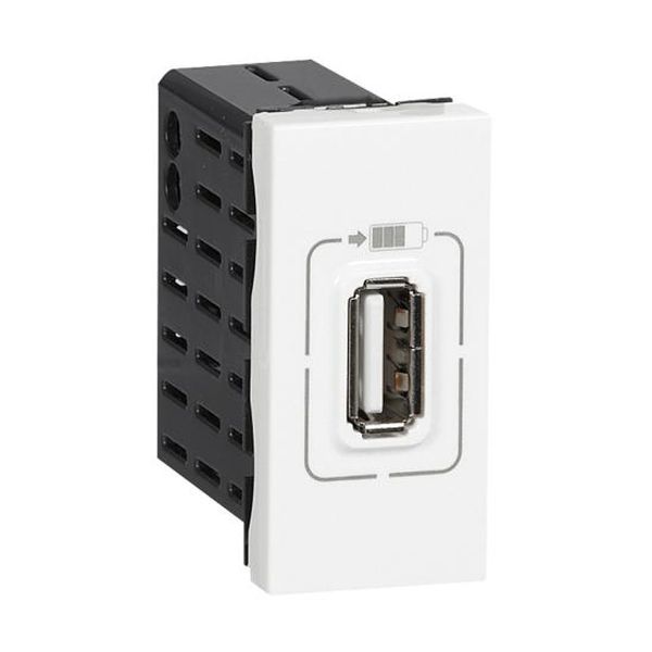 LEGRAND - 77591 USB РОЗЕТКА ЗА ЗАРЕЖДАНЕ ТИП А 5V 1.1A 5.5W 1 МОД. MOSAIC БЯЛ