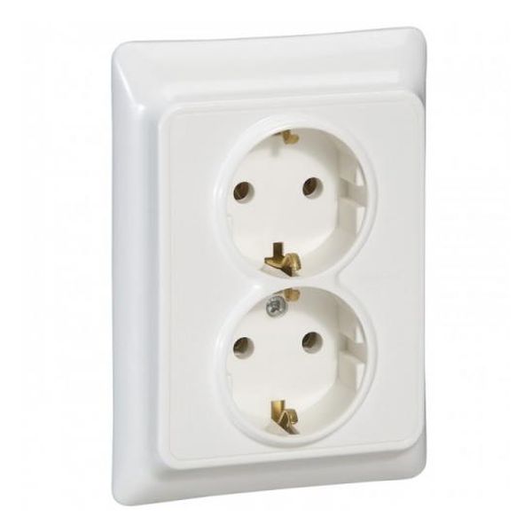 LEGRAND - 782113 ДВОЕН КОНТАКТ ШУКО БЯЛ