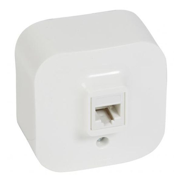 LEGRAND - 782414 ТЕЛЕФОННА РОЗЕТКА RJ11 ОТКРИТ МОНТАЖ IP21