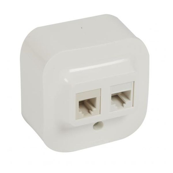 LEGRAND - 782421 РОЗЕТКА RJ11+RJ45 UTP КАТ.5Е ОТКРИТ МОНТАЖ IP21