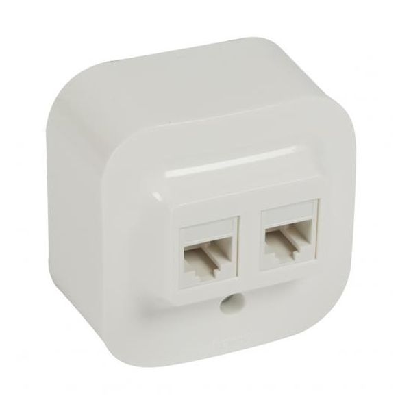 LEGRAND - 782428 РОЗЕТКА 2XRJ45 UTP КАТ.5Е ОТКРИТ МОНТАЖ IP21