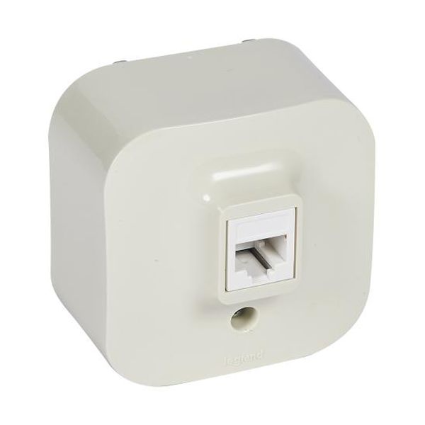 LEGRAND - 782454 РОЗЕТКА RJ45 UTP КАТ.5Е ОТКРИТ МОНТАЖ IP21 КРЕМ