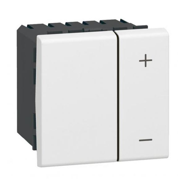 LEGRAND - 78407 БУТОНЕН ДИМЕР УНИВЕРСАЛЕН + LED OТ 3 ДО 400 W 2 МОДУЛА БЯЛО