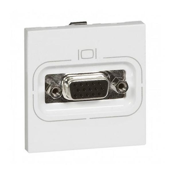 LEGRAND - 78757 VGA РОЗЕТКА HD15 2 МОДУЛ MOSAIC БЯЛ