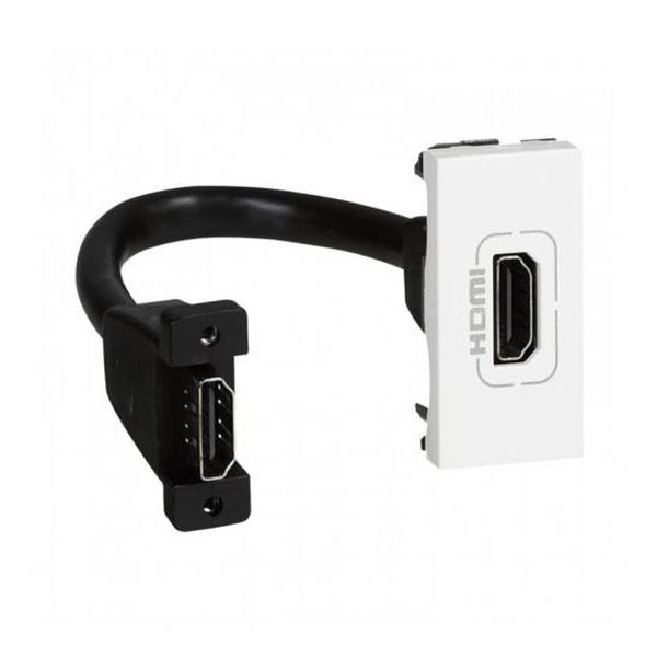 LEGRAND - 78778 HDMI РОЗЕТКА 1 МОДУЛ С 15 СМ КАБЕЛ MOSAIC БЯЛ