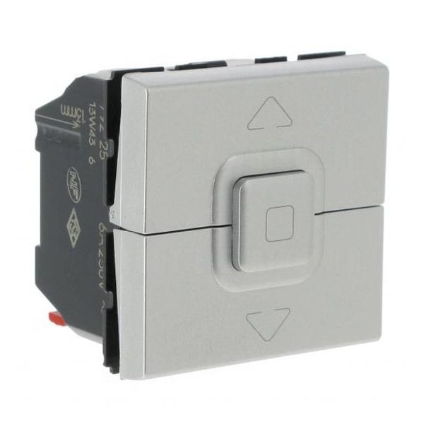 LEGRAND - 79225 БУТОН ЗА УПРАВЛЕНИЕ НА ЩОРИ 2 МОДУЛА АЛУМИНИЙ