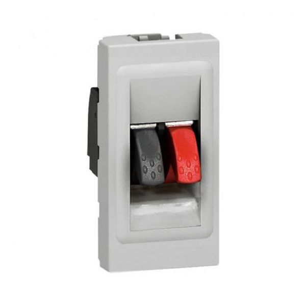 LEGRAND - РОЗЕТКА ЗА ТОНКОЛОНИ 1 МОД. MOSAIC АЛУМИНИЙ 79250