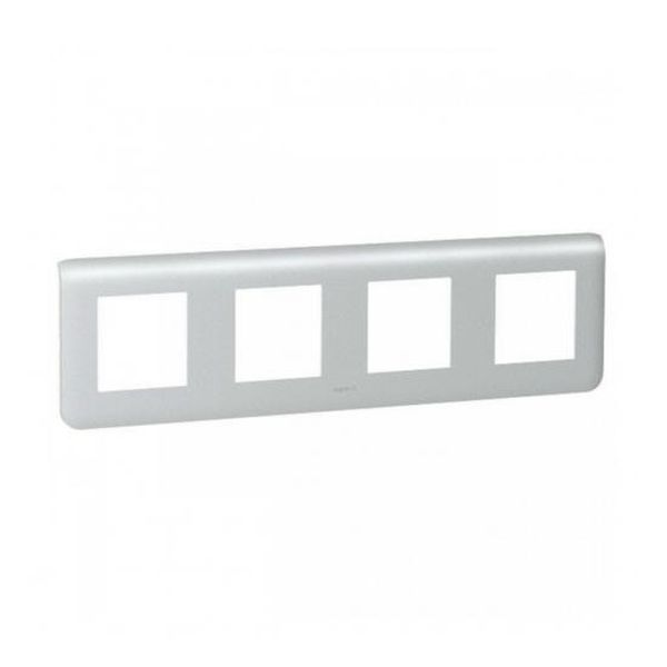 LEGRAND - 79308 ОСЕММОДУЛНА РАМКА 4Х2 MOSAIC АЛУМИНИЙ