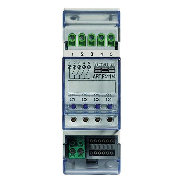 BTICINO - F411/4 АКТУАТОР 4 РЕЛЕТА ЗА DIN ШИНА 2М