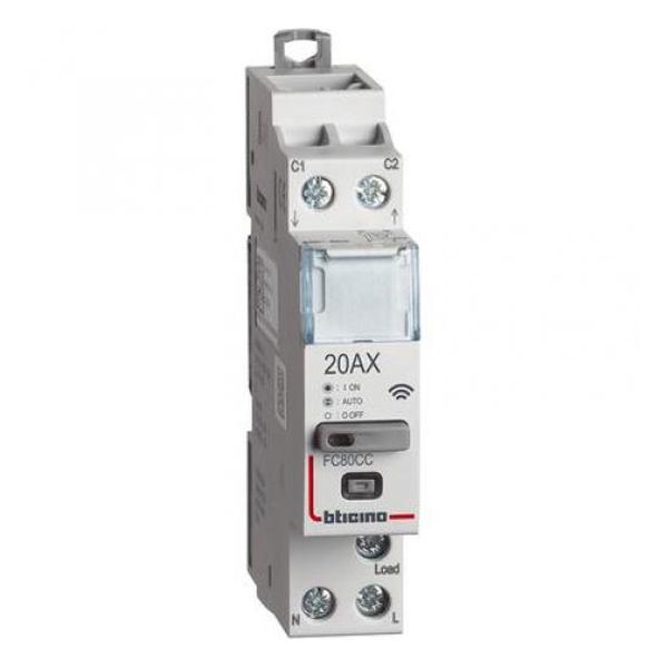 BTICINO - КОНТАКТОР SMART 20А ЗА DIN МОНТАЖ 1 МОД., 1 NO LIVING NOW BTICINO NETATMO FC80CC