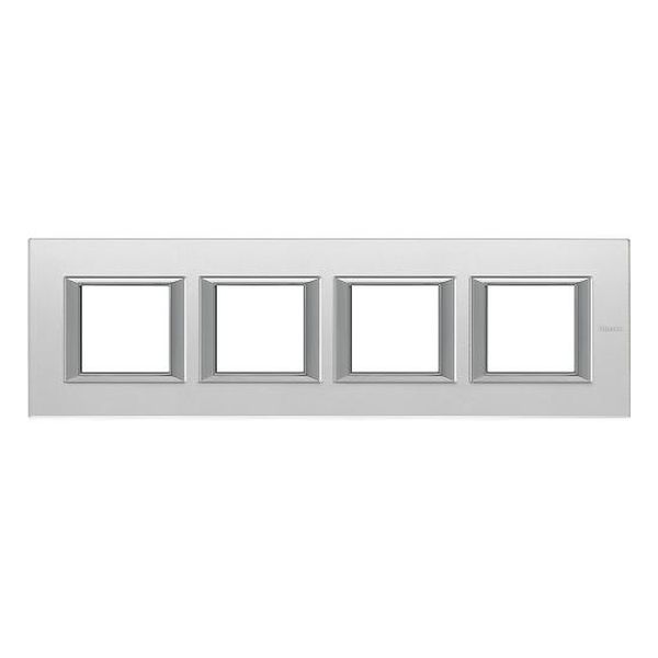 BTICINO - HA4802M4HVSA ЧЕТВОРНА РАМКА 4Х2М ACID MIRROR СТЪКЛО ПРАВОЪГЪЛНА AXOLUTE