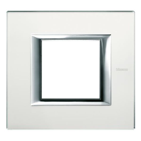 BTICINO - HA4802VSA РАМКА 2М ACID MIRROR СТЪКЛО ПРАВОЪГЪЛНА AXOLUTE