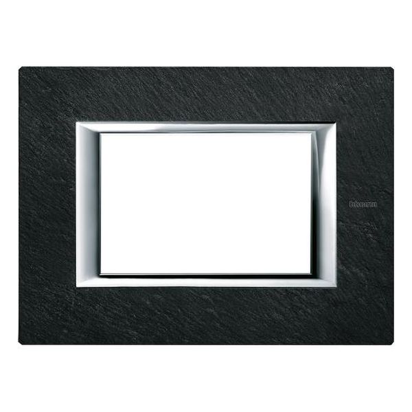 BTICINO - HA4803RLV РАМКА 3М STONE SLATE КАМЪК ПРАВОЪГЪЛНА AXOLUTE