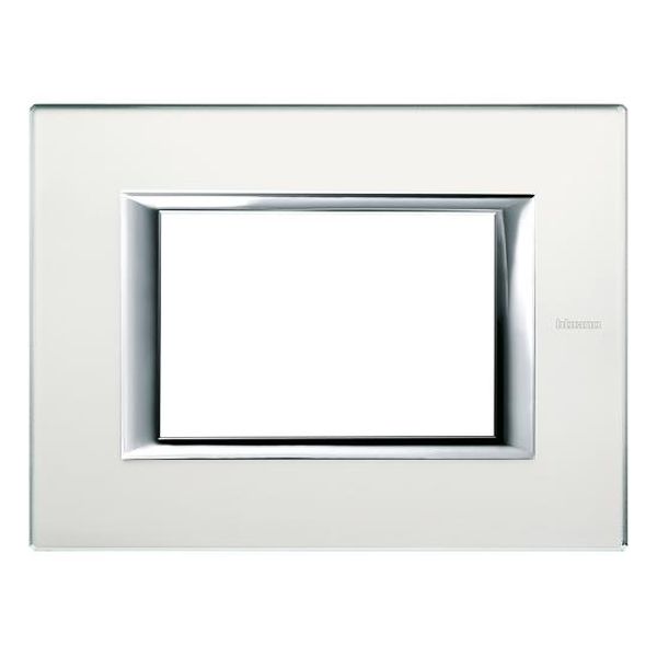 BTICINO - HA4803VSA РАМКА 3М ACID MIRROR СТЪКЛО ПРАВОЪГЪЛНА AXOLUTE
