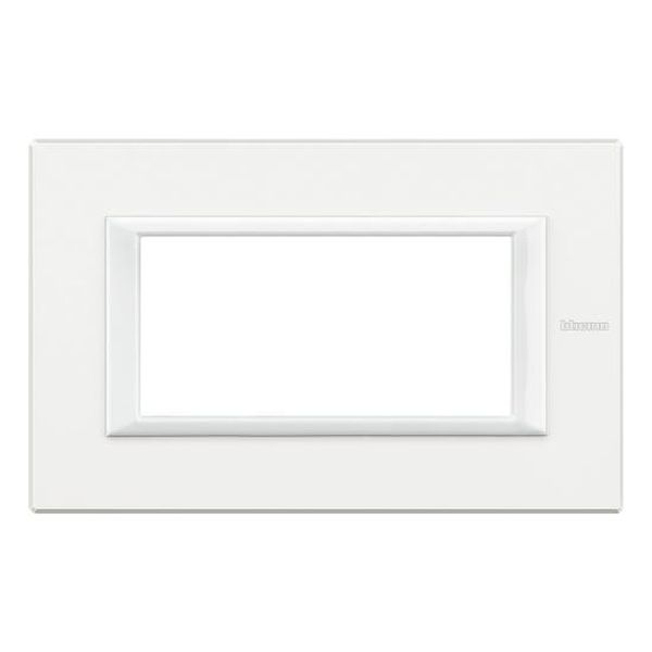 BTICINO - HA4804HD РАМКА 4М БЯЛО МЕТАЛНА ПРАВОЪГЪЛНА AXOLUTE