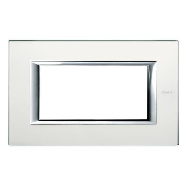 BTICINO - HA4804VSA РАМКА 4М ACID MIRROR СТЪКЛО ПРАВОЪГЪЛНА AXOLUTE