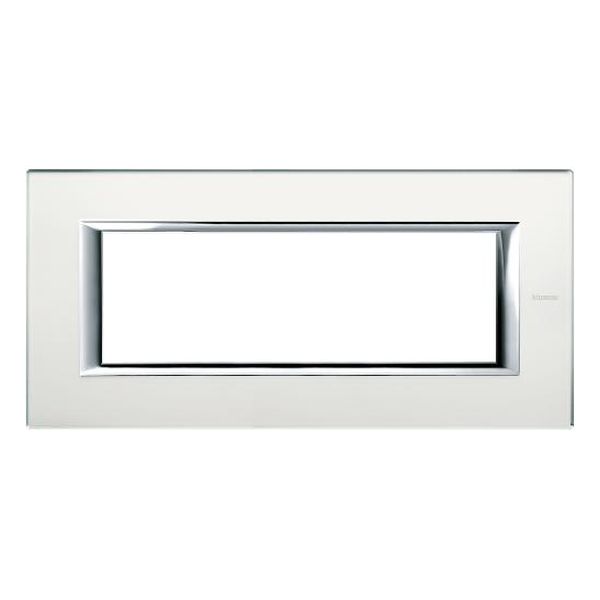 BTICINO - HA4806VSA РАМКА 6М ACID MIRROR СТЪКЛО ПРАВОЪГЪЛНА AXOLUTE