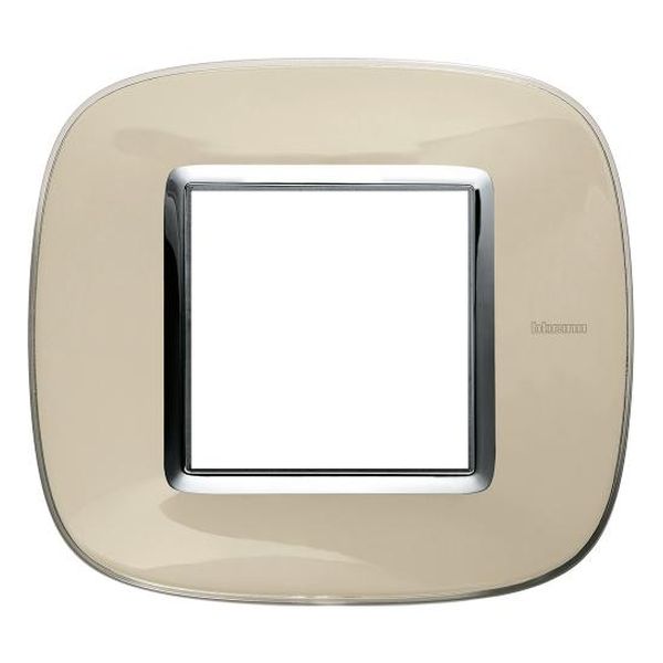 BTICINO - HB4802DA РАМКА 2М ЛАЗУРНО КРЕМАВА ЕЛИПСОВИДНА AXOLUTE