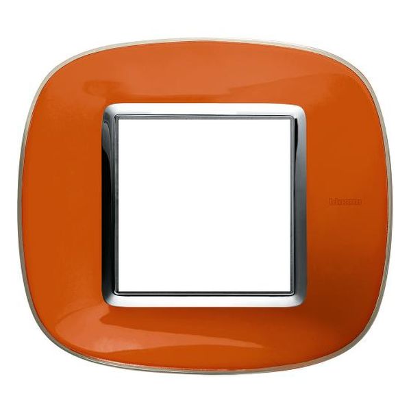 BTICINO - HB4802DR РАМКА 2М ЛАЗУРНО ОРАНЖЕВА ЕЛИПСОВИДНА AXOLUTE