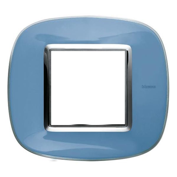 BTICINO - HB4802DZ РАМКА 2М ЛАЗУРНО СИНЯ ЕЛИПСОВИДНА AXOLUTE