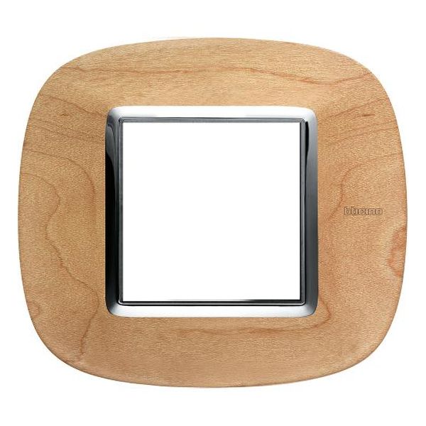 BTICINO - HB4802LAE РАМКА 2М ЯВОР ЕЛИПСОВИДНА ДЪРВО AXOLUTE