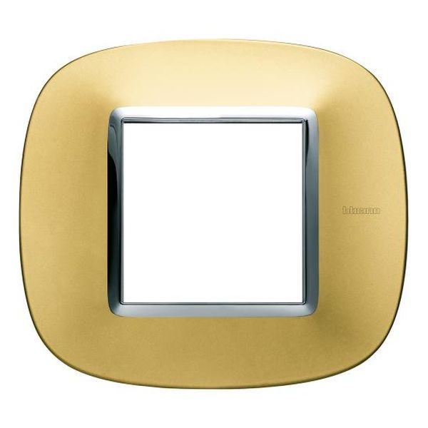 BTICINO - HB4802OSN РАМКА 2М МАТИРАНО ЗЛАТО ЕЛИПСОВИДНА