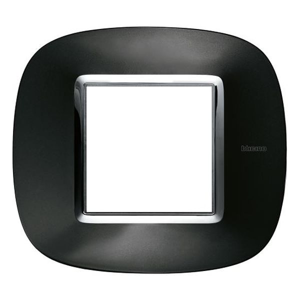 BTICINO - HB4802XS РАМКА 2М AXOLUTE АНТРАЦИТ МЕТАЛНА ЕЛИПСОВИДНА