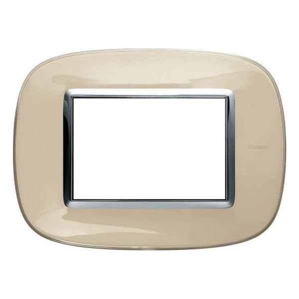 BTICINO - HB4803DA РАМКА 3М ЛАЗУРНО КРЕМАВА ЕЛИПСОВИДНА AXOLUTE