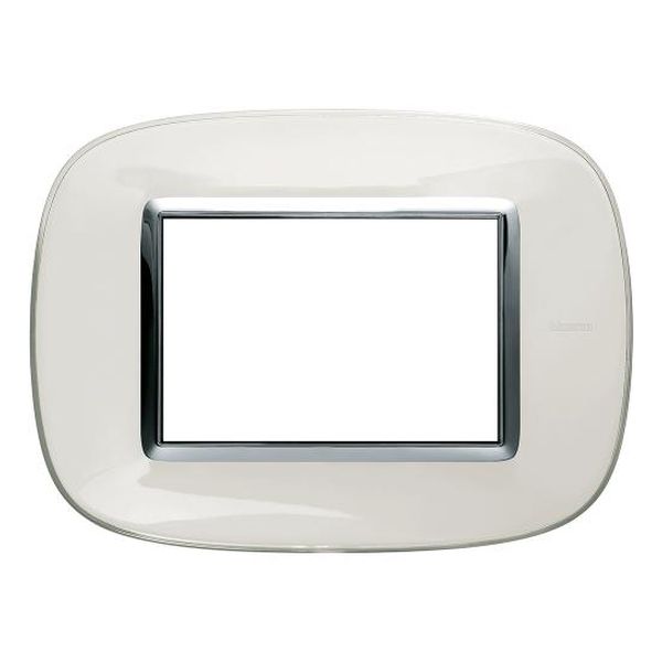 BTICINO - HB4803DB РАМКА 3М ЛАЗУРНО БЯЛА ЕЛИПСОВИДНА AXOLUTE