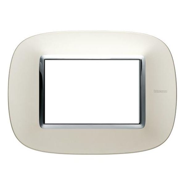 BTICINO - HB4803SAN РАМКА 3М МАТИРАНО СРЕБРО ЕЛИПСОВИДНА