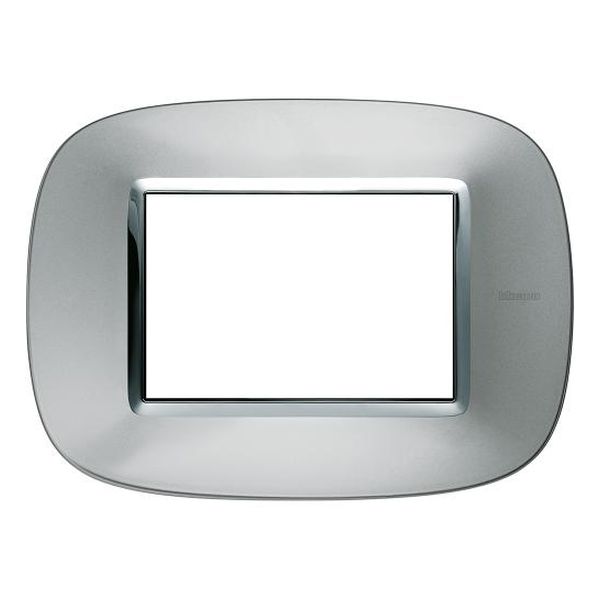 BTICINO - HB4803XC РАМКА 3М АЛУМИНИЙ МЕТАЛНА ЕЛИПСОВИДНА AXOLUTE