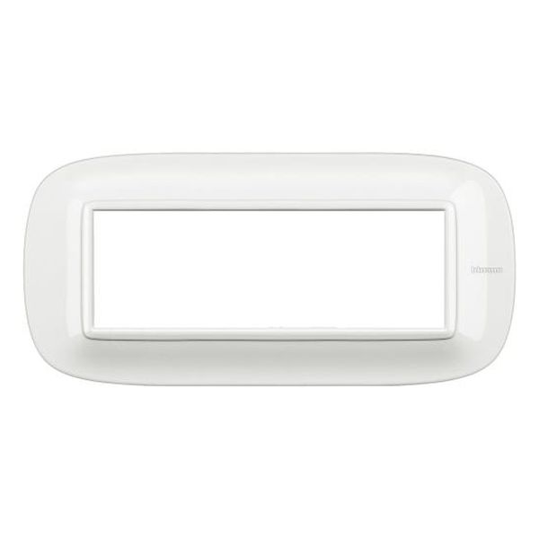 BTICINO - HB4806HD РАМКА 6М БЯЛА ЕЛИПСОВИДНА AXOLUTE