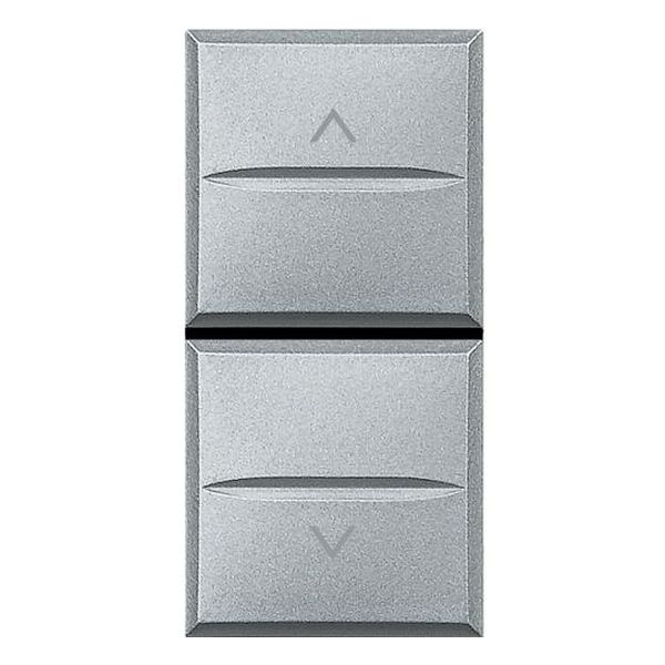 BTICINO - HC4037 БУТОН ЗА ЩОРИ 1 МОДУЛ AXOLUTE АЛУМИНИЙ