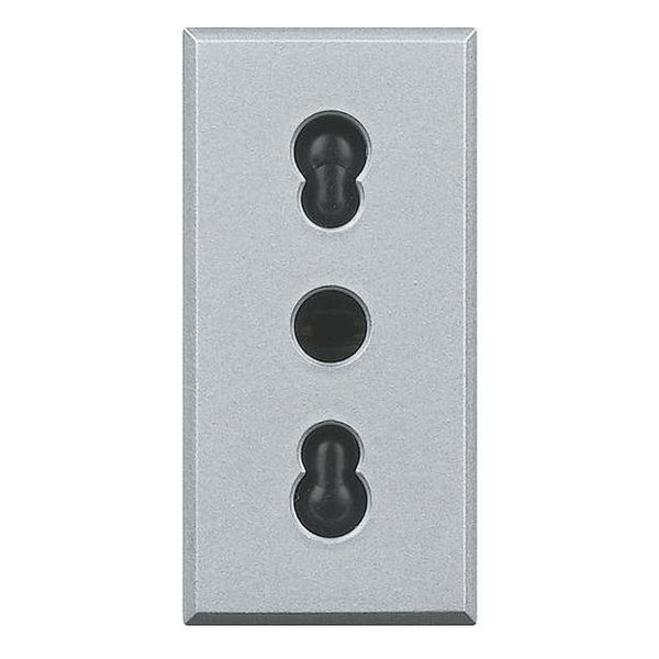 BTICINO - HC4180 КОНТАКТ ИТАЛИАНСКИ СТАНДАРТ 16А АЛУМИНИЙ