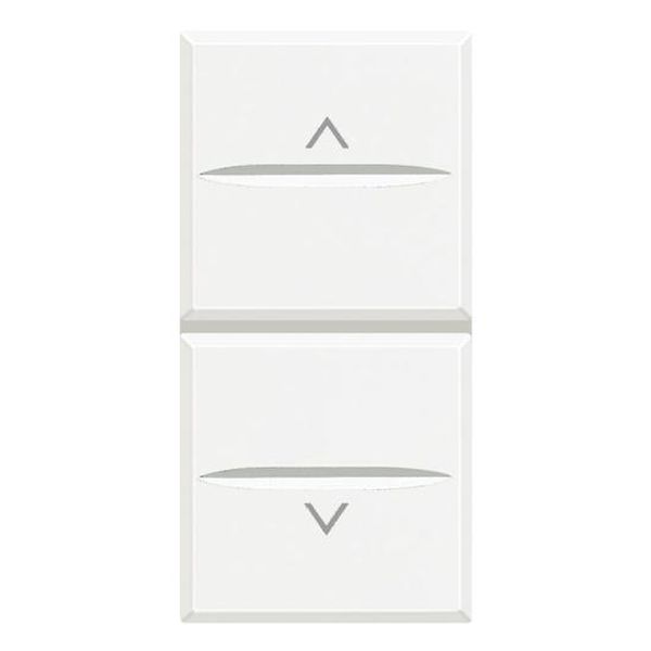 BTICINO - HD4037 БУТОН ЗА ЩОРИ 1 МОДУЛ AXOLUTE БЯЛО