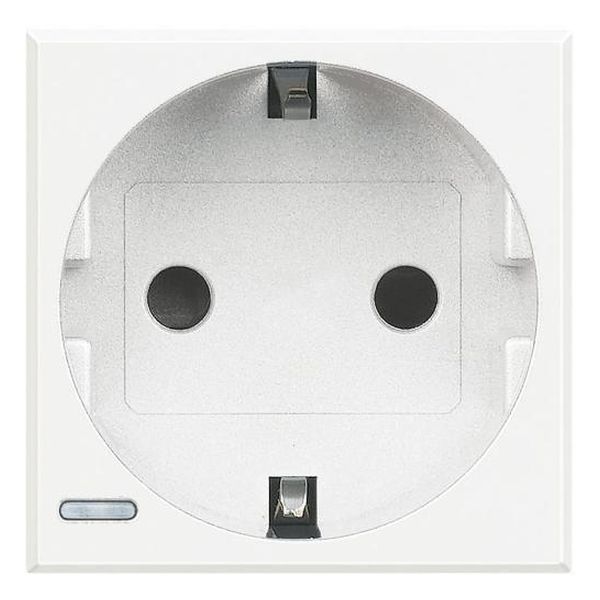 BTICINO - HD4141 КОНТАКТ 2P+E 16A 250VAC НЕМСКИ СТАНДАРТ БЯЛО