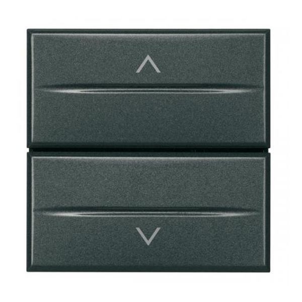 BTICINO - HS4037/2 БУТОН ЗА ЩОРИ 2 МОДУЛ AXOLUTE АНТРАЦИТ