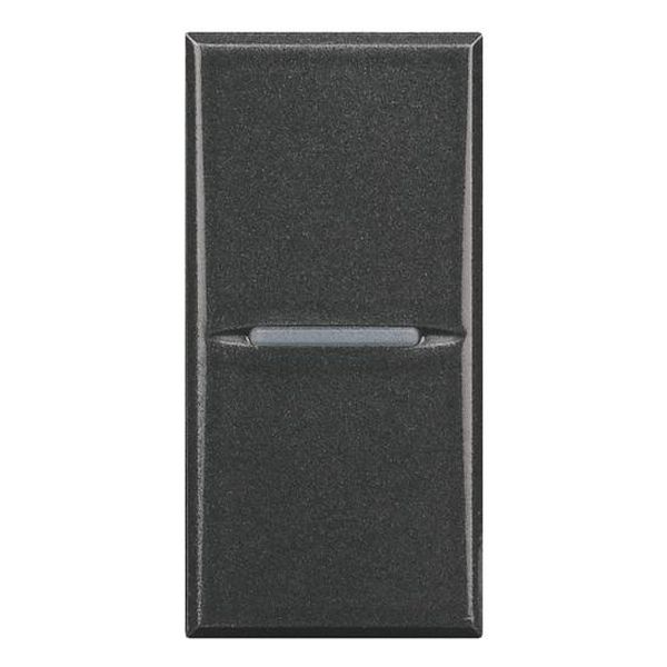 BTICINO - HS4055 БУТОН АКСИАЛЕН 1 МОД. ЦВЯТ АНТРАЦИТ AXOLUTE BTICINO