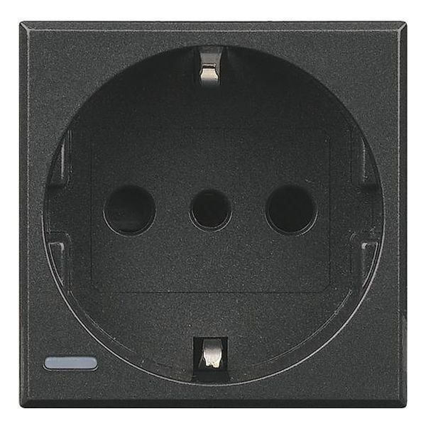 BTICINO - HS4140 КОНТАКТ P30 2P+T 16A 250 V НЕМСКИ ИТАЛИАНСКИ СТАНДАРТ АНТРАЦИТ