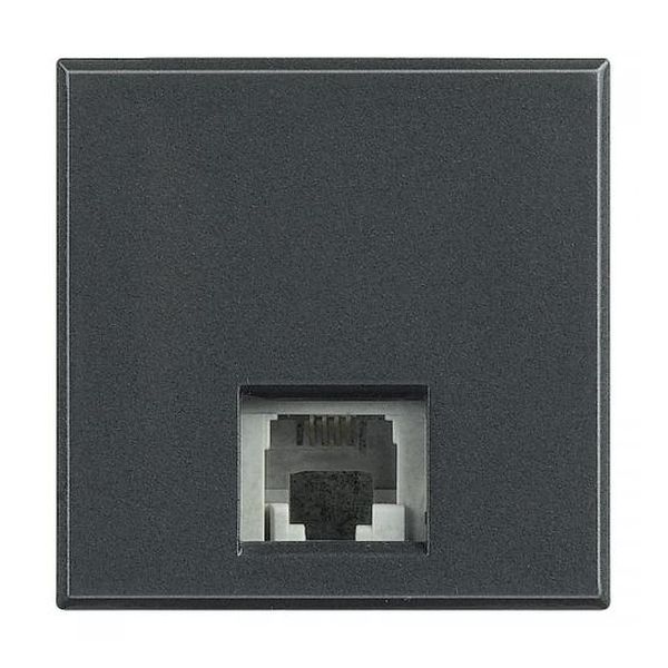 BTICINO - HS4258/11D ТЕЛЕФОННА РОЗЕТКА RJ11 АНТРАЦИТ