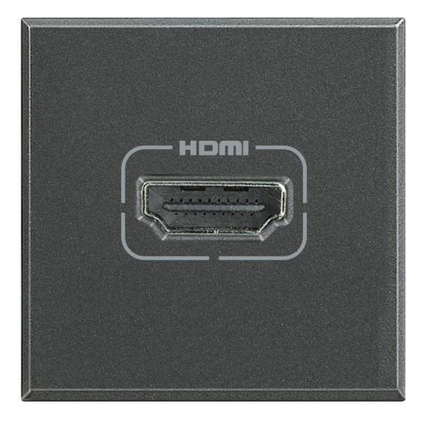 BTICINO - HS4284 HDMI РОЗЕТКА АНТРАЦИТ