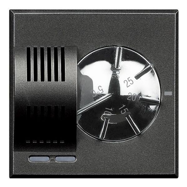 BTICINO - HS4441 ТЕРМОСТАТ МЕХАНИЧЕН 2 МОДУЛ AXOLUTE АНТРАЦИТ